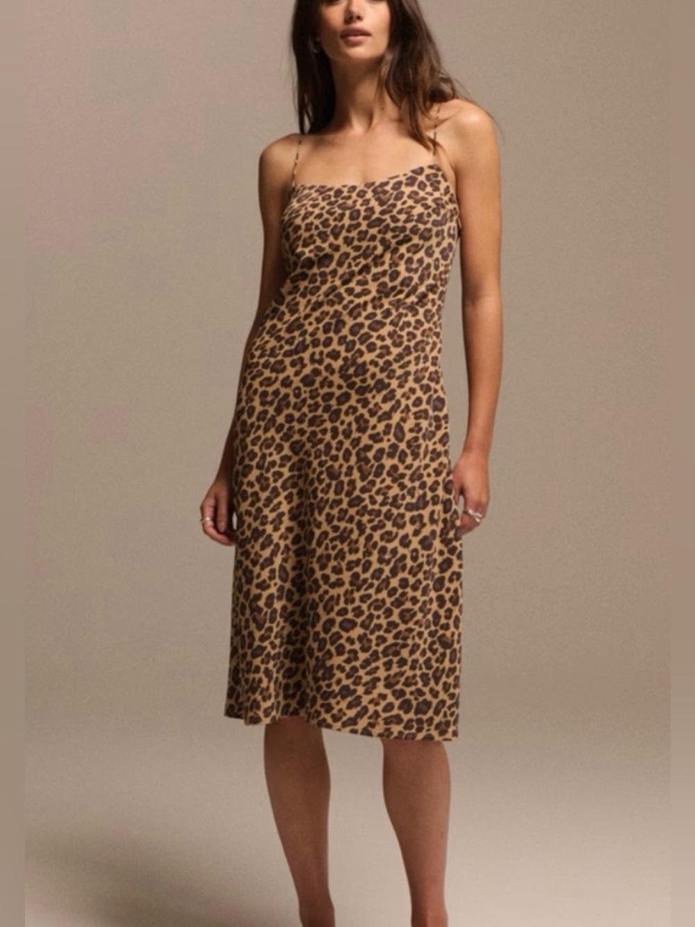 Abercrombie & Fitch Leopard Print Slip Dress 🐆